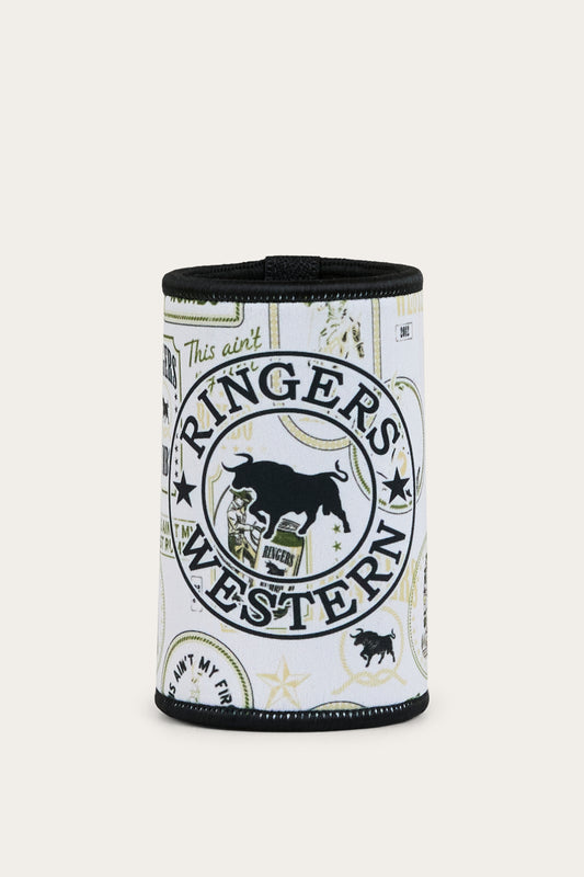 Aint My First Stubby Cooler - Off White/Black