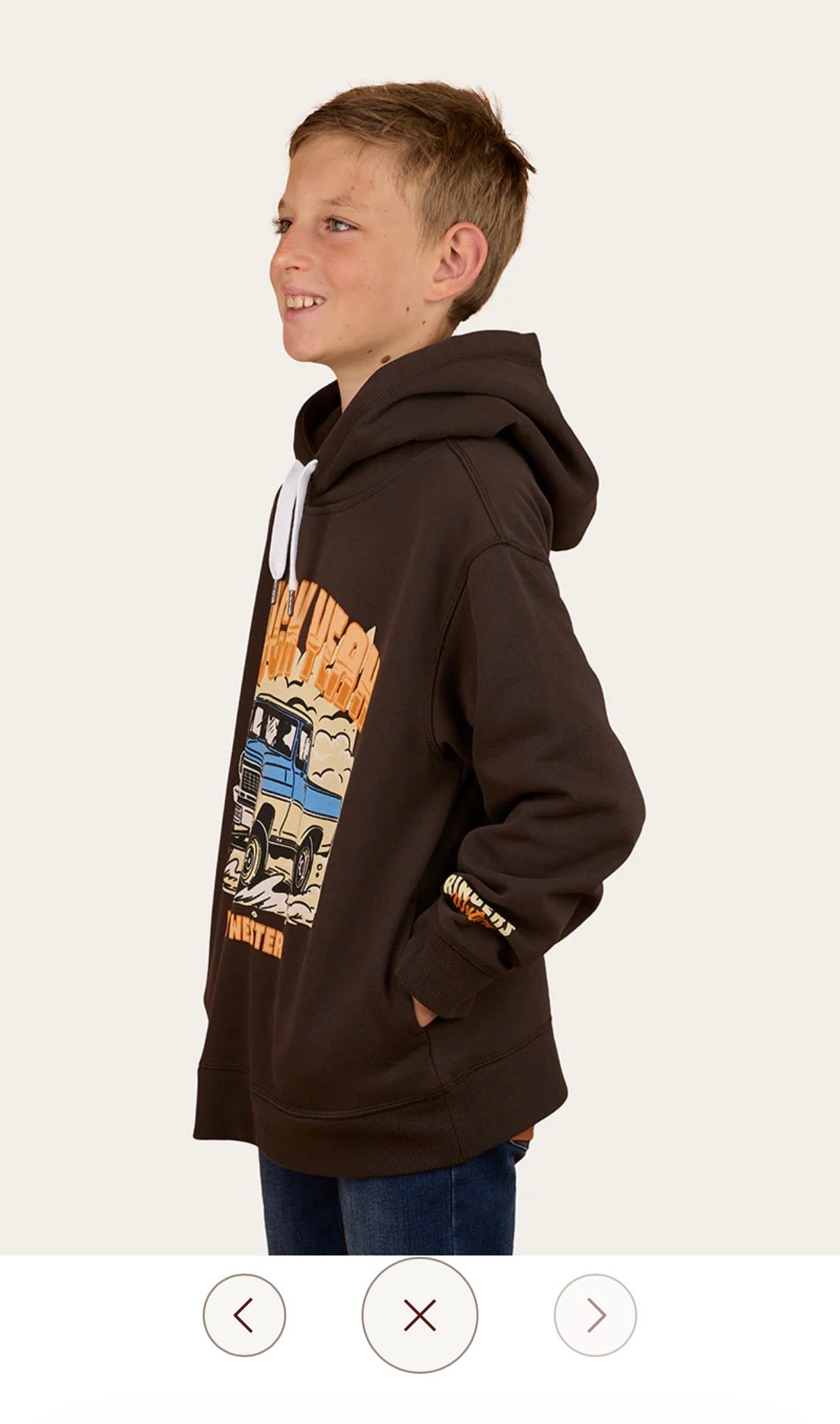 Truck Yeah Boys Oversized Hoodie - Charcoal