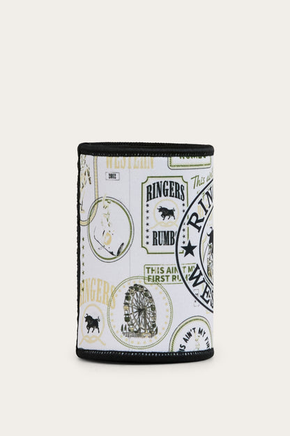 Aint My First Stubby Cooler - Off White/Black