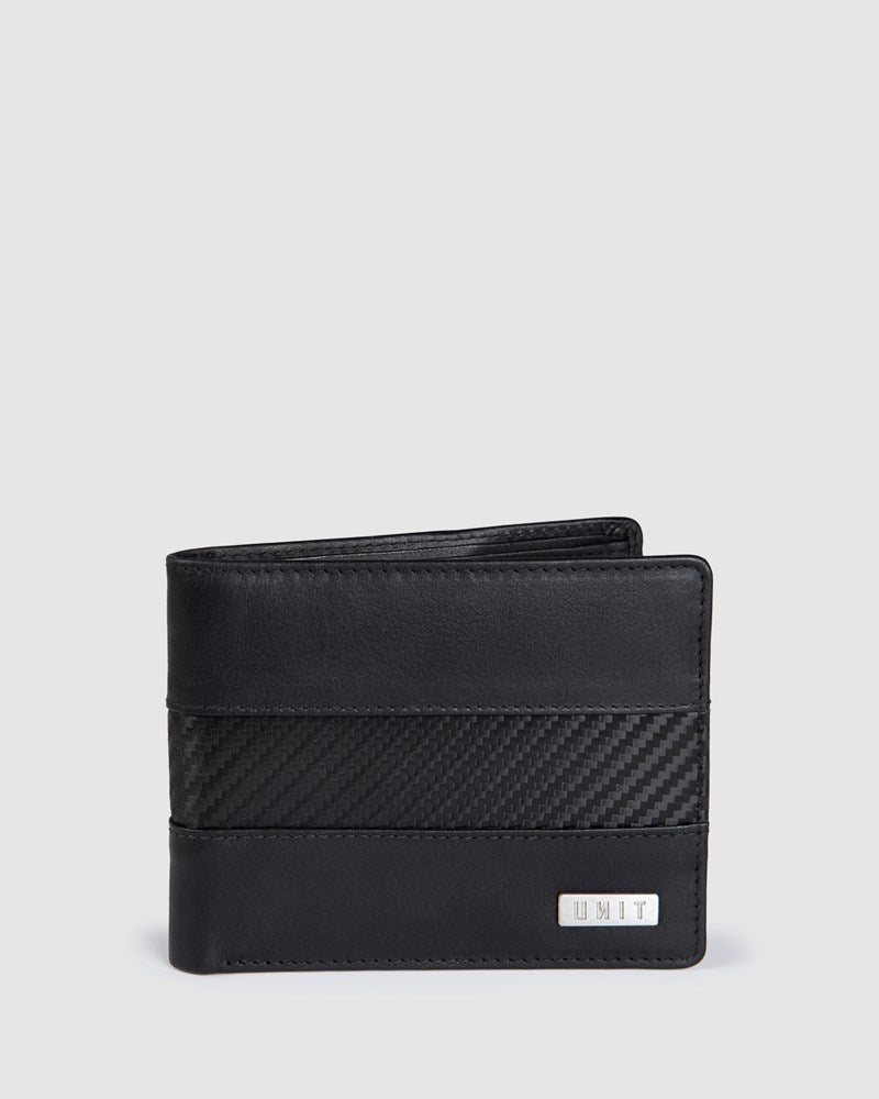 Men's Leather Bi-Fold Wallet - Carbonex