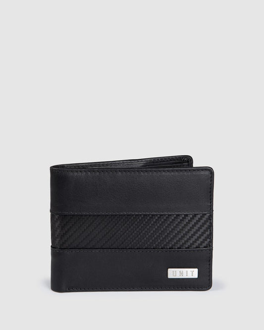 Men's Leather Bi-Fold Wallet - Carbonex
