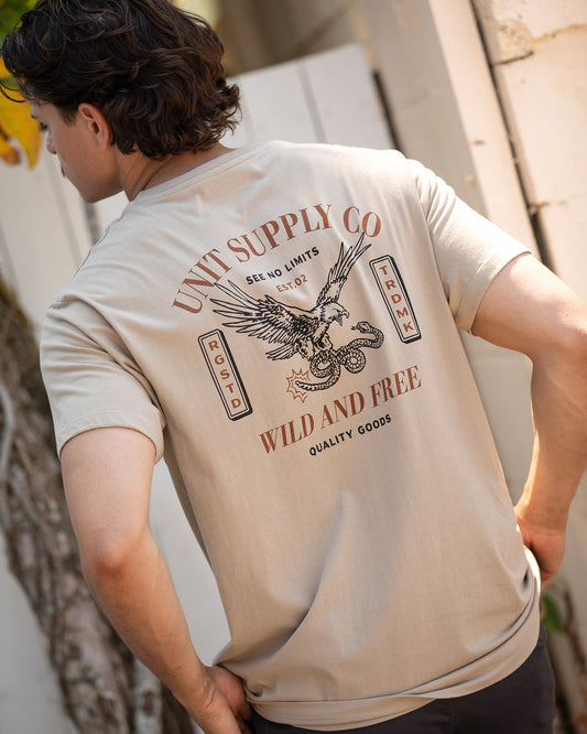 UNIT Mens Tee - Strive - Tan