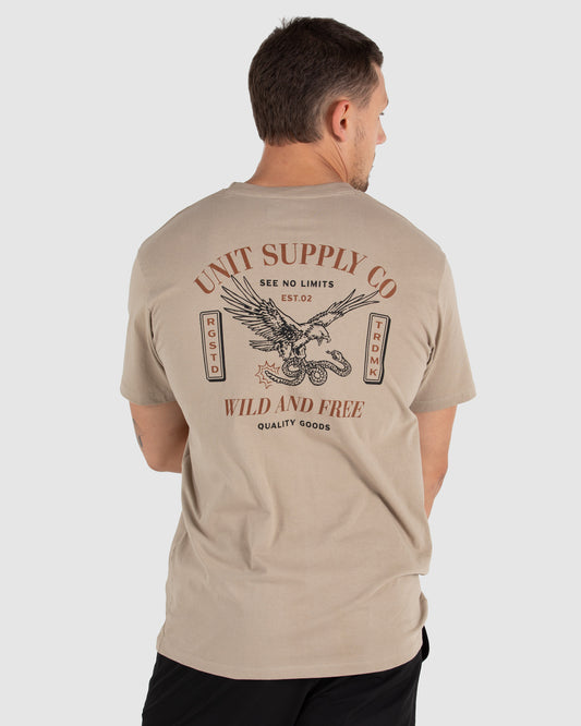 UNIT Mens Tee - Strive - Tan