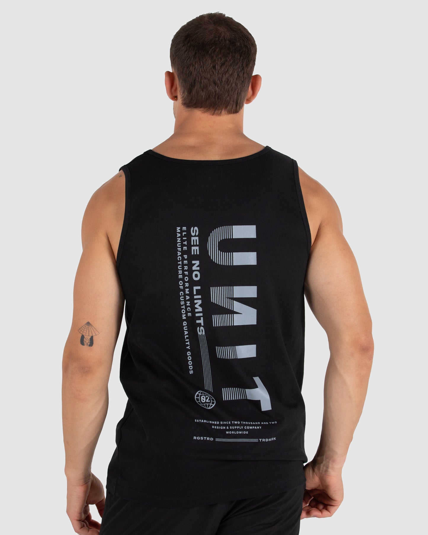 UNIT Mens Singlet - Industry - Black