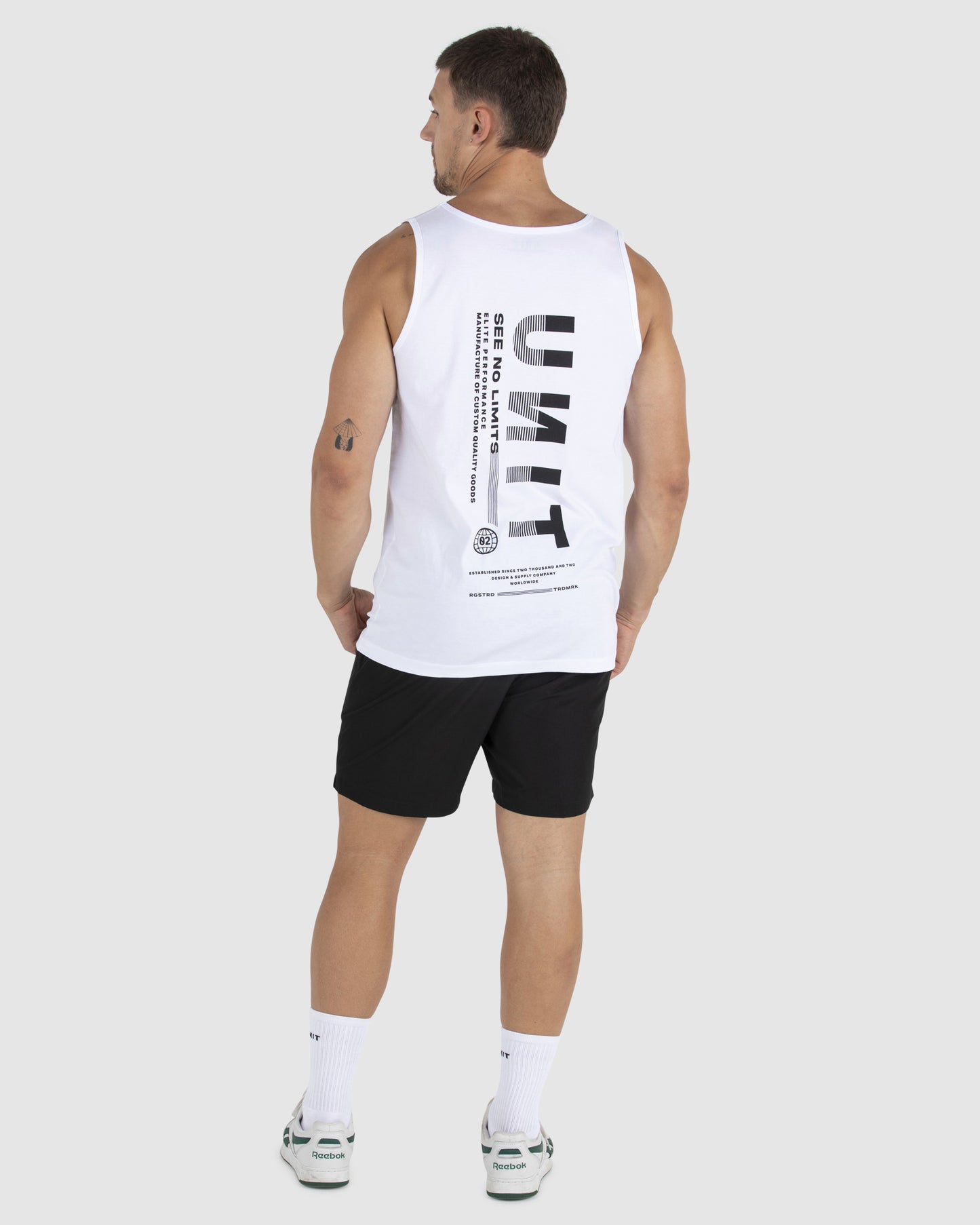 UNIT Mens Singlet - Industry - White