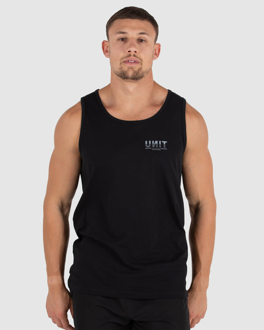 UNIT Mens Singlet - Industry - Black