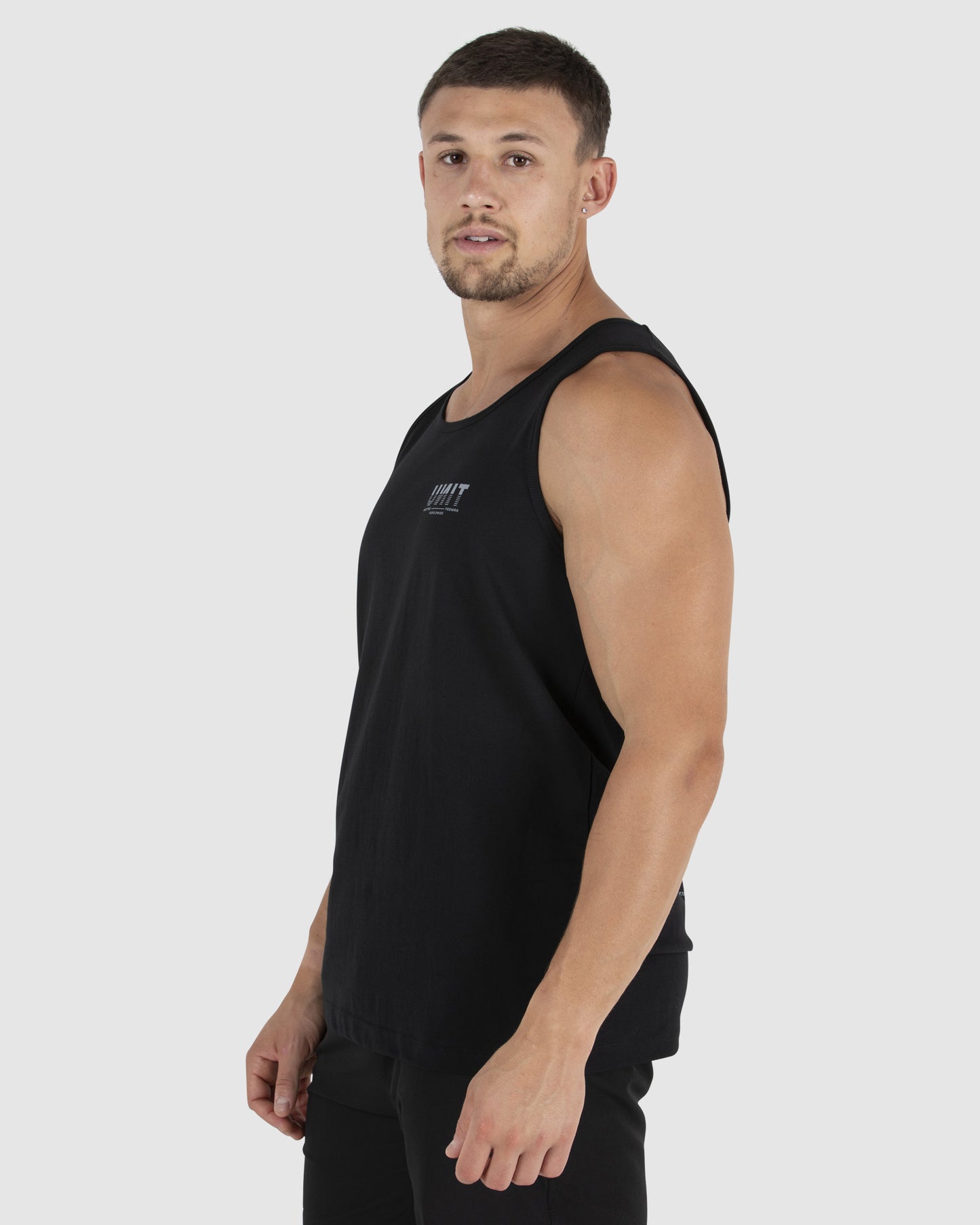 UNIT Mens Singlet - Industry - Black