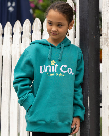 Ivy - Kids Pullover Hoodie - Teal