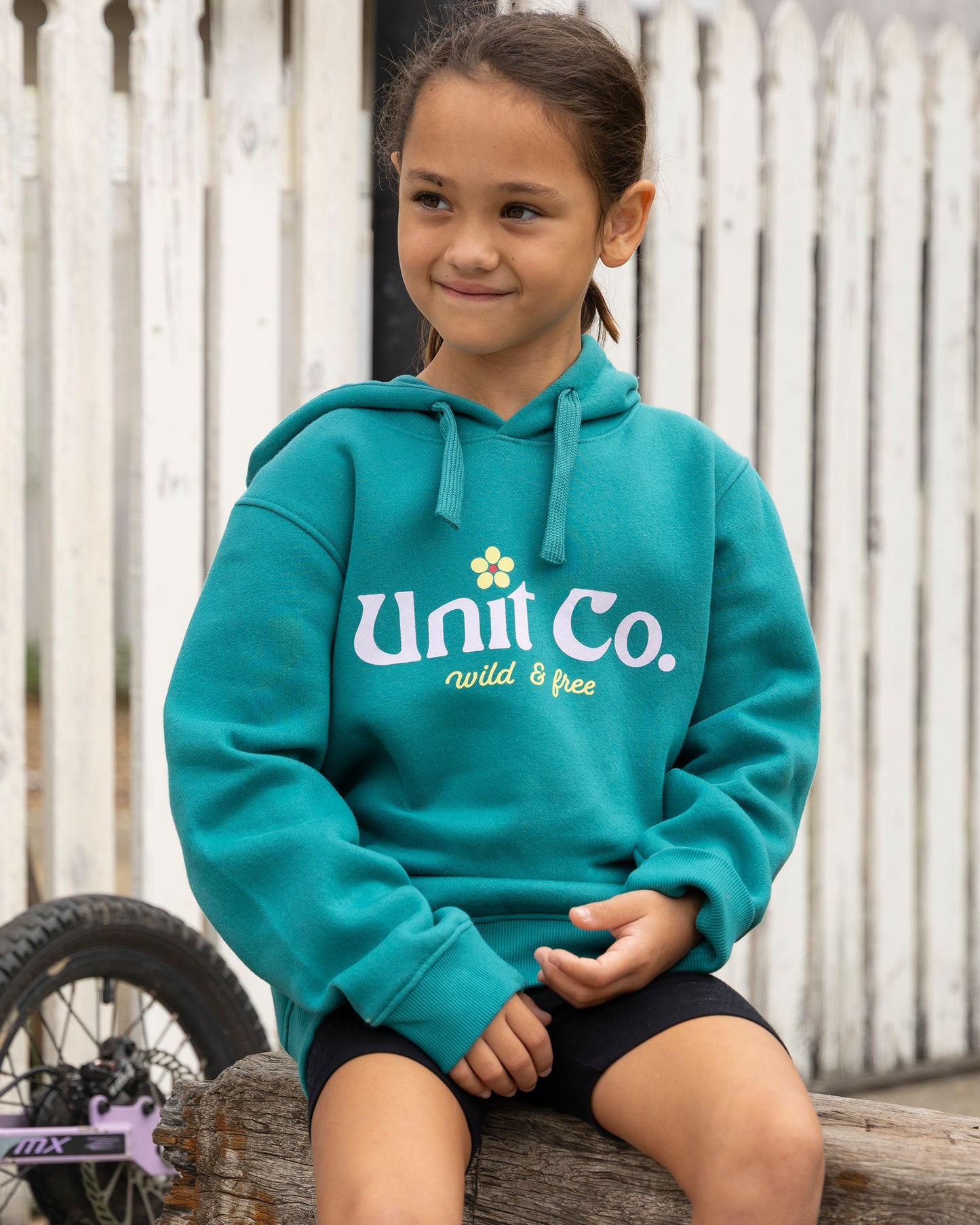 Ivy - Kids Pullover Hoodie - Teal