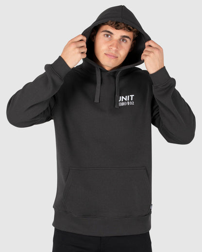 Coretex - Mens Fleece Hoodie - Washed Black