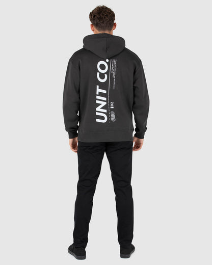 Coretex - Mens Fleece Hoodie - Washed Black