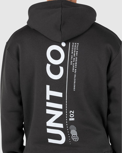 Coretex - Mens Fleece Hoodie - Washed Black