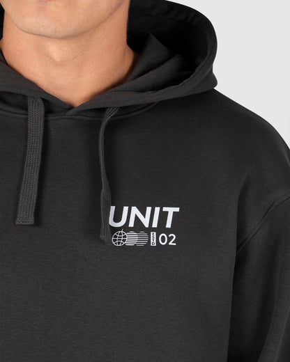 Coretex - Mens Fleece Hoodie - Washed Black