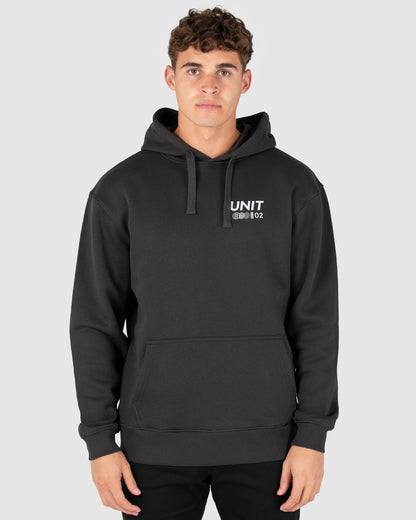 Coretex - Mens Fleece Hoodie - Washed Black