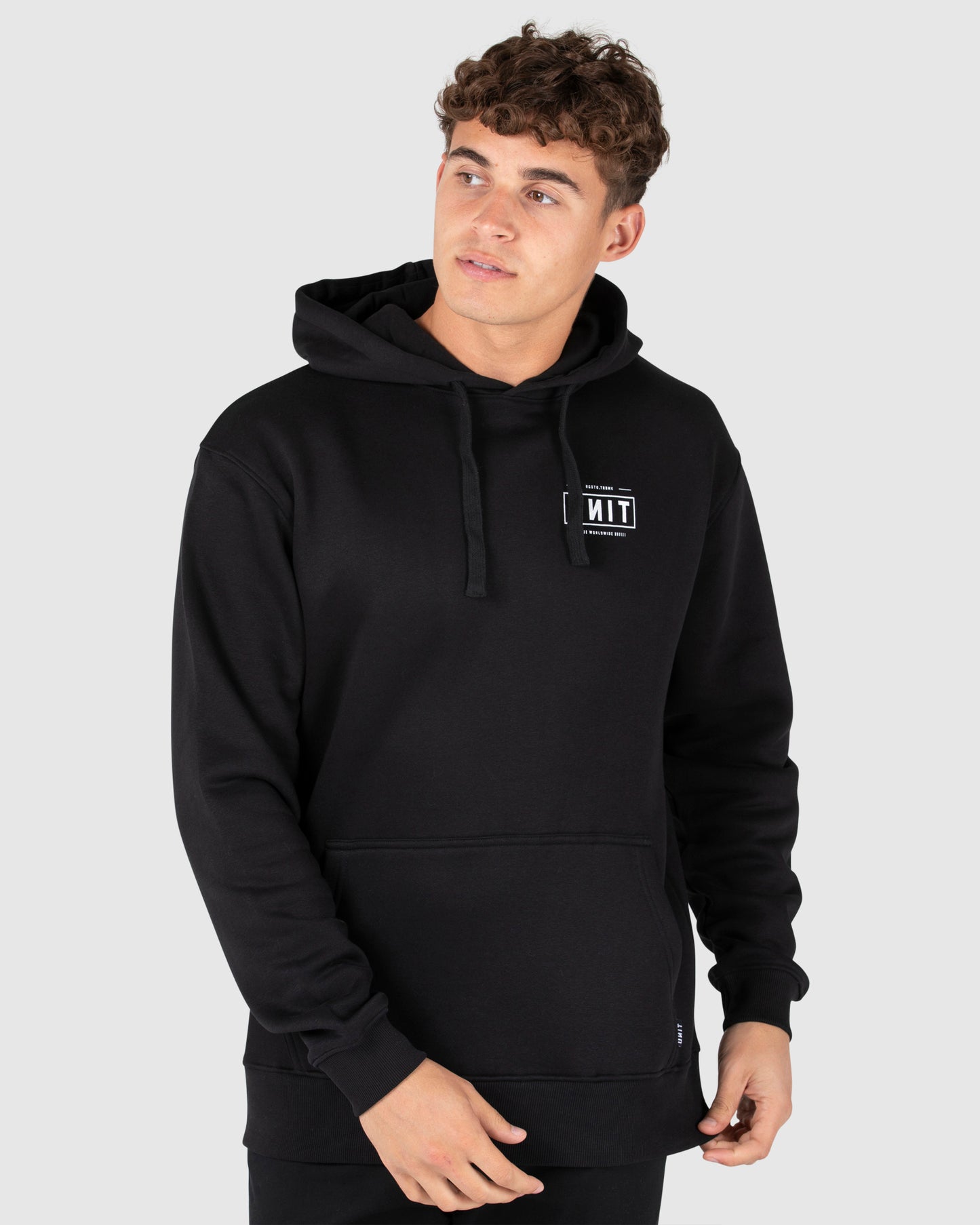 Index - Mens Fleece Hoodie - Black