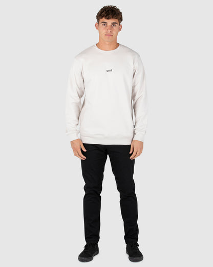 Unisex Fleece Crew - Central - Off White
