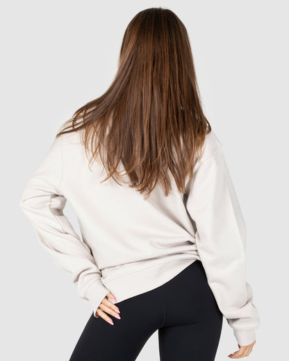 Unisex Fleece Crew - Central - Off White