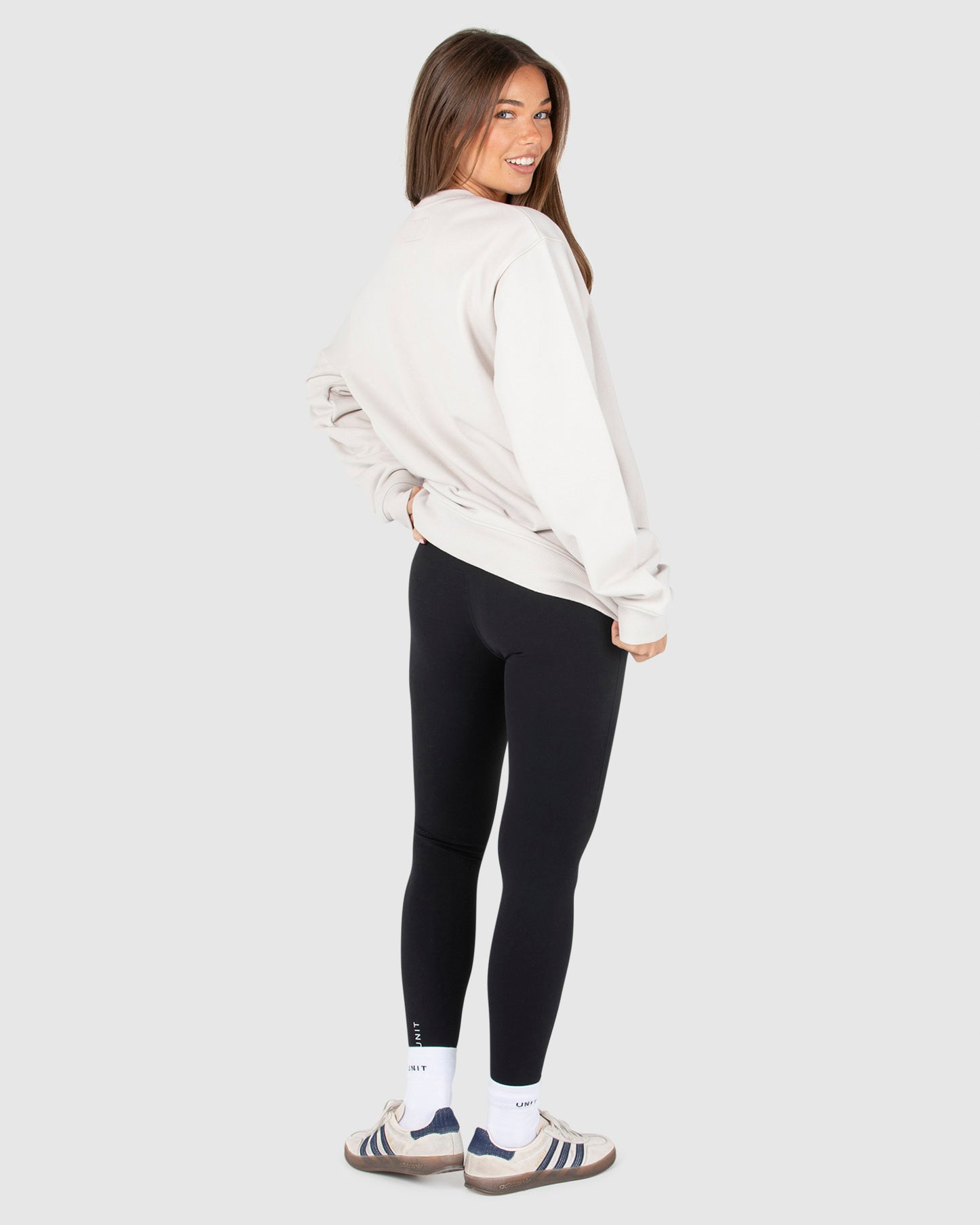Unisex Fleece Crew - Central - Off White