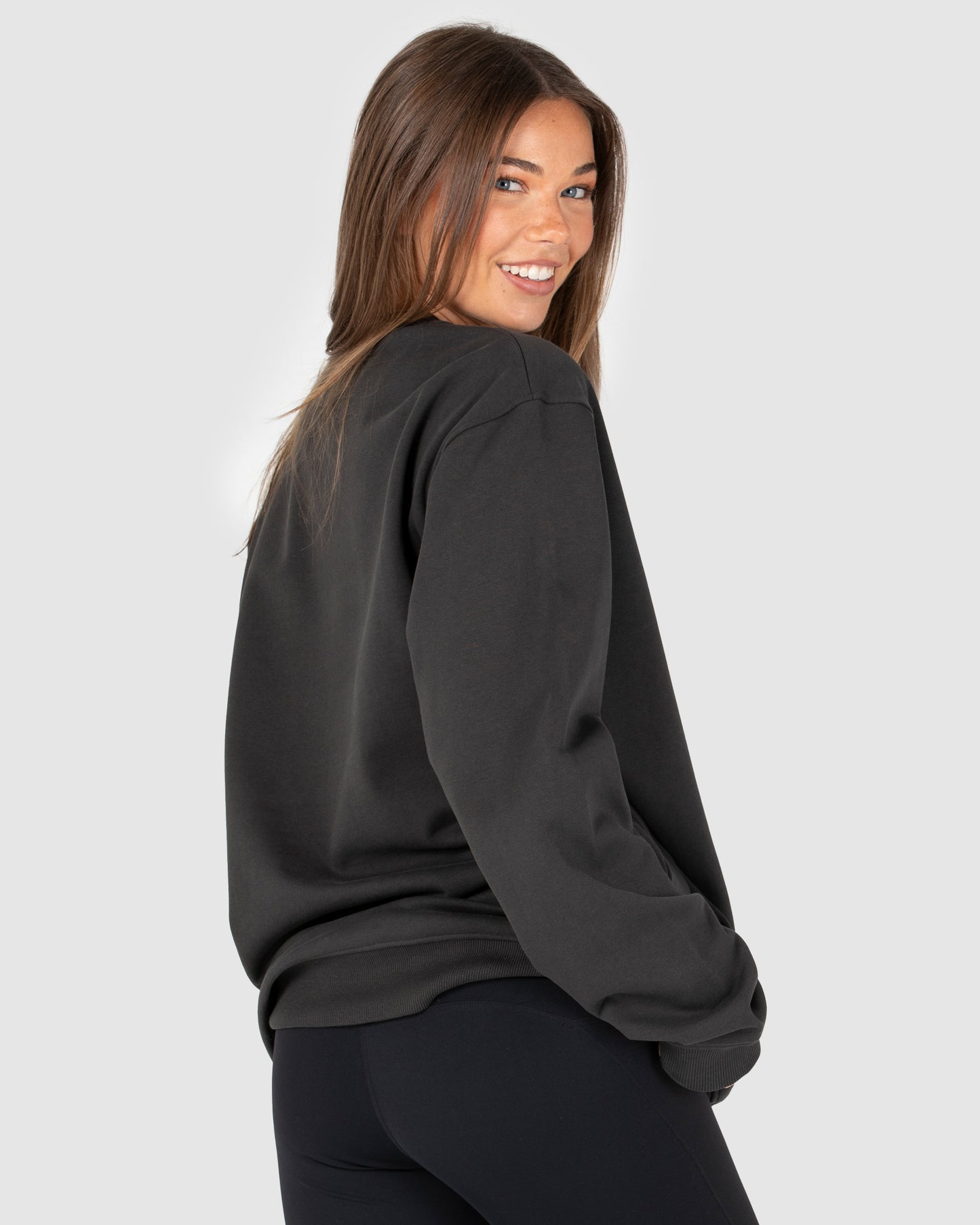 Unisex Fleece Crew - Central - Washed Black