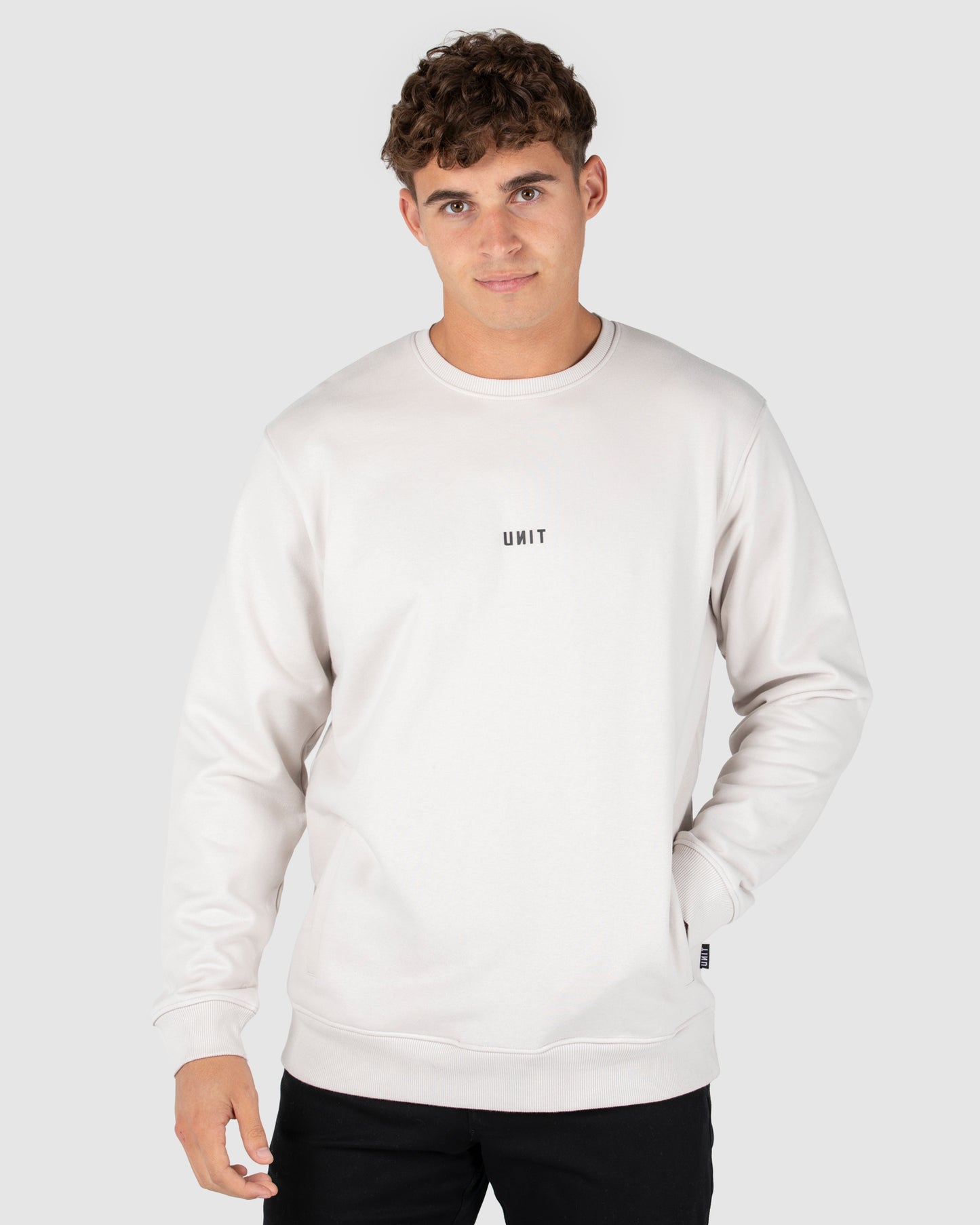 Unisex Fleece Crew - Central - Off White