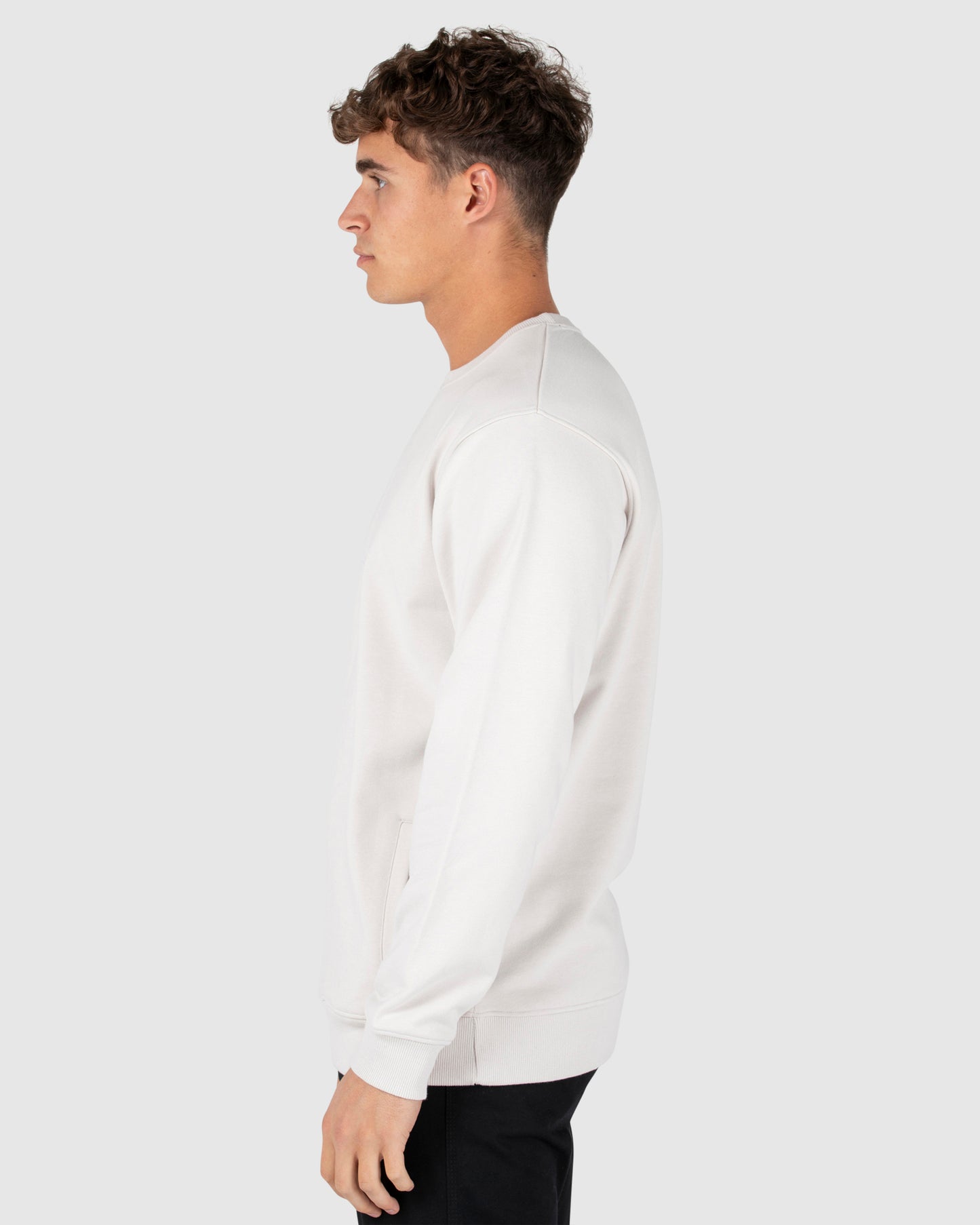 Unisex Fleece Crew - Central - Off White
