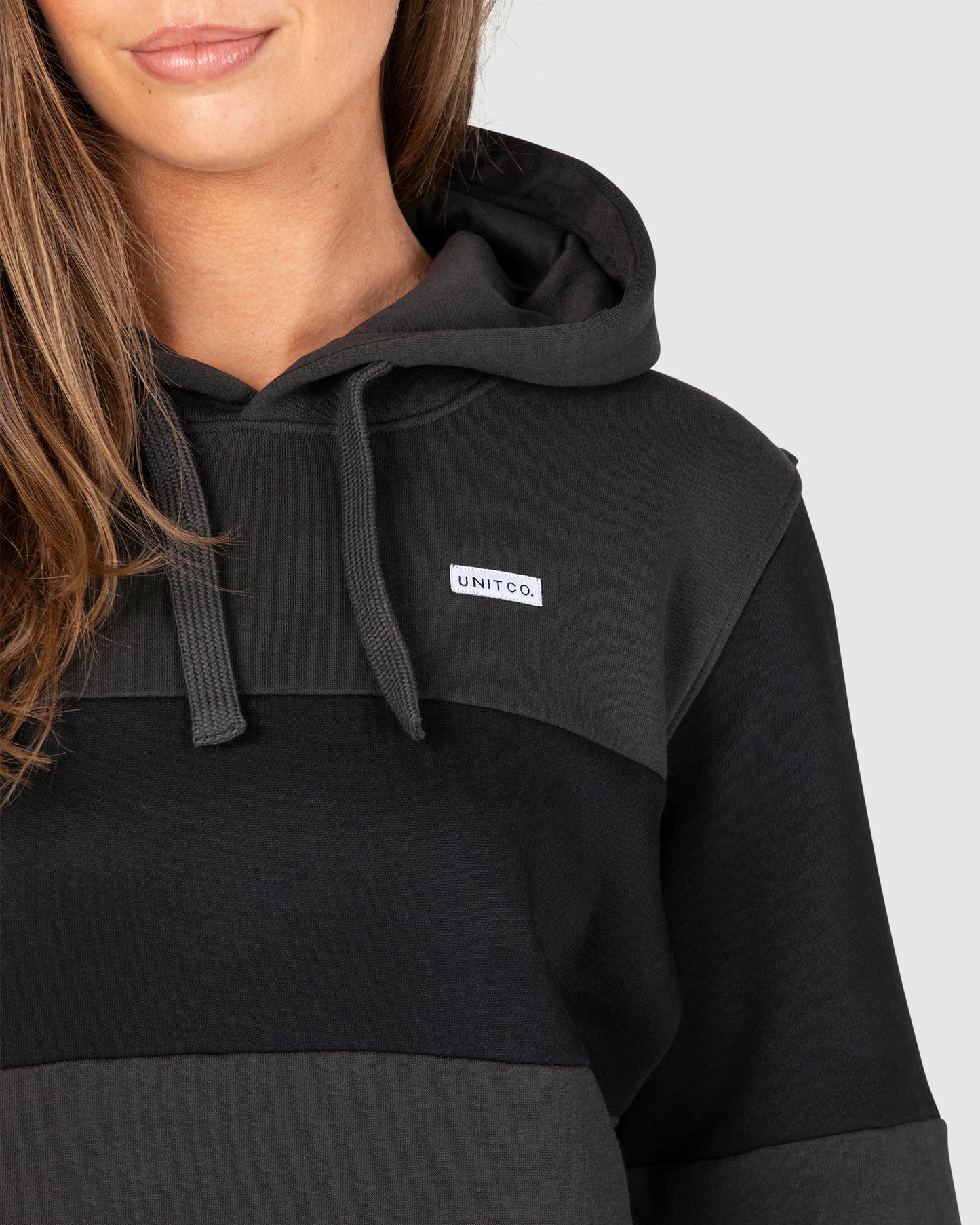 Coco - Ladies Pullover Hoodie - Washed Black