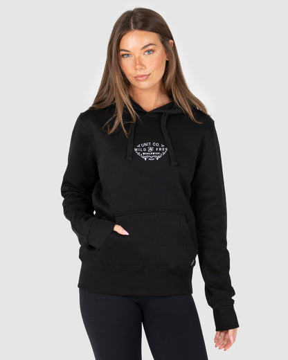 Highland - Ladies Pullover Hoodie - Black