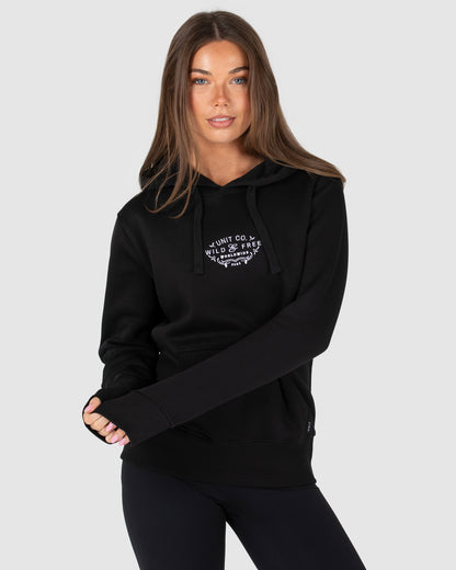 Highland - Ladies Pullover Hoodie - Black