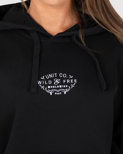 Highland - Ladies Pullover Hoodie - Black