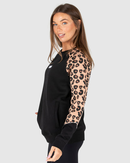 Ladies Fleece - Crew - Hunter