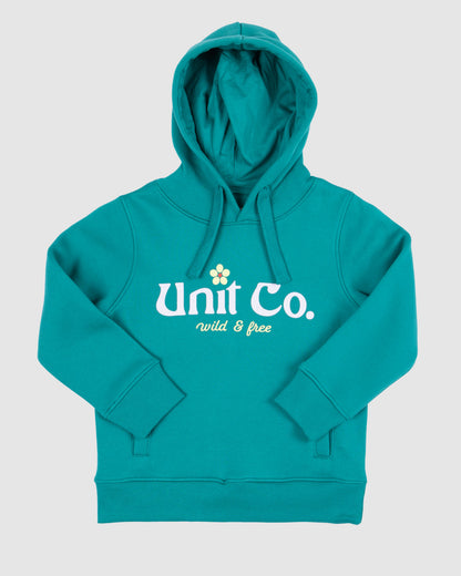 Ivy - Kids Pullover Hoodie - Teal