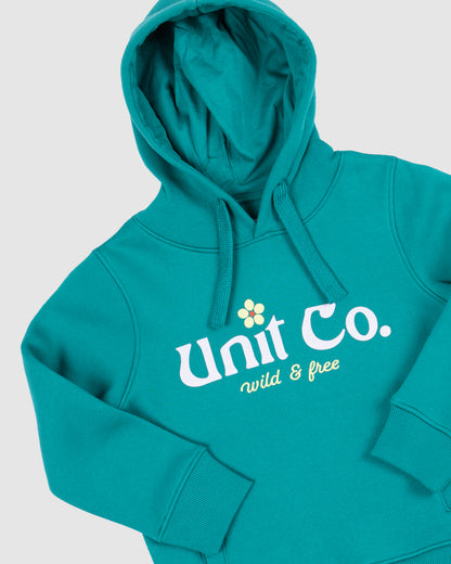 Ivy - Kids Pullover Hoodie - Teal