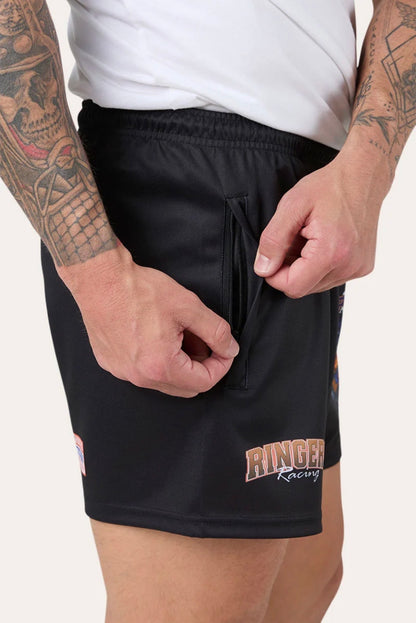 Ringers Racing Footy Shorts - Black