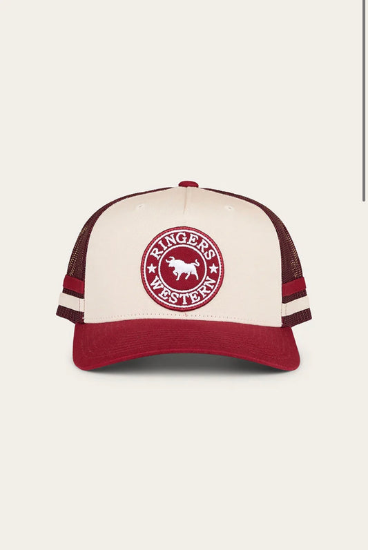 Mccoy Trucker Cap - Origin - Maroon/Off White