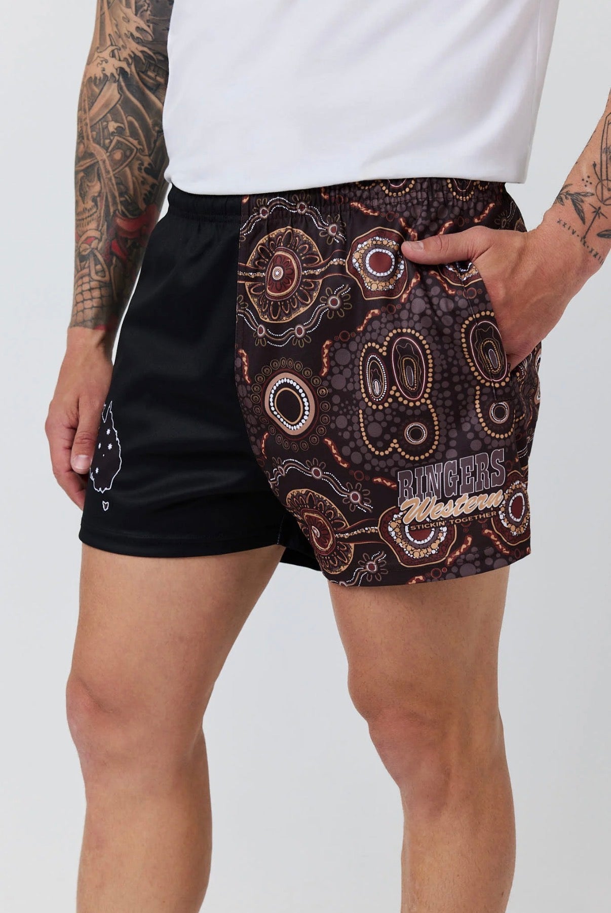 Ringers Garbala Footy Shorts - Multi