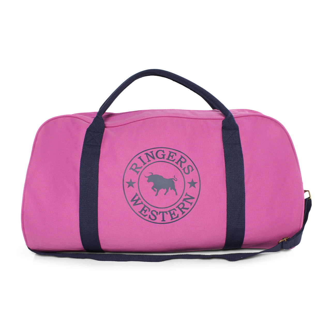 Ringers Western Gundagai Duffle Bag - Orchid with Dark Navy Print