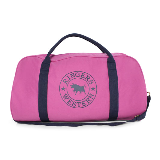 Ringers Western Gundagai Duffle Bag - Orchid with Dark Navy Print