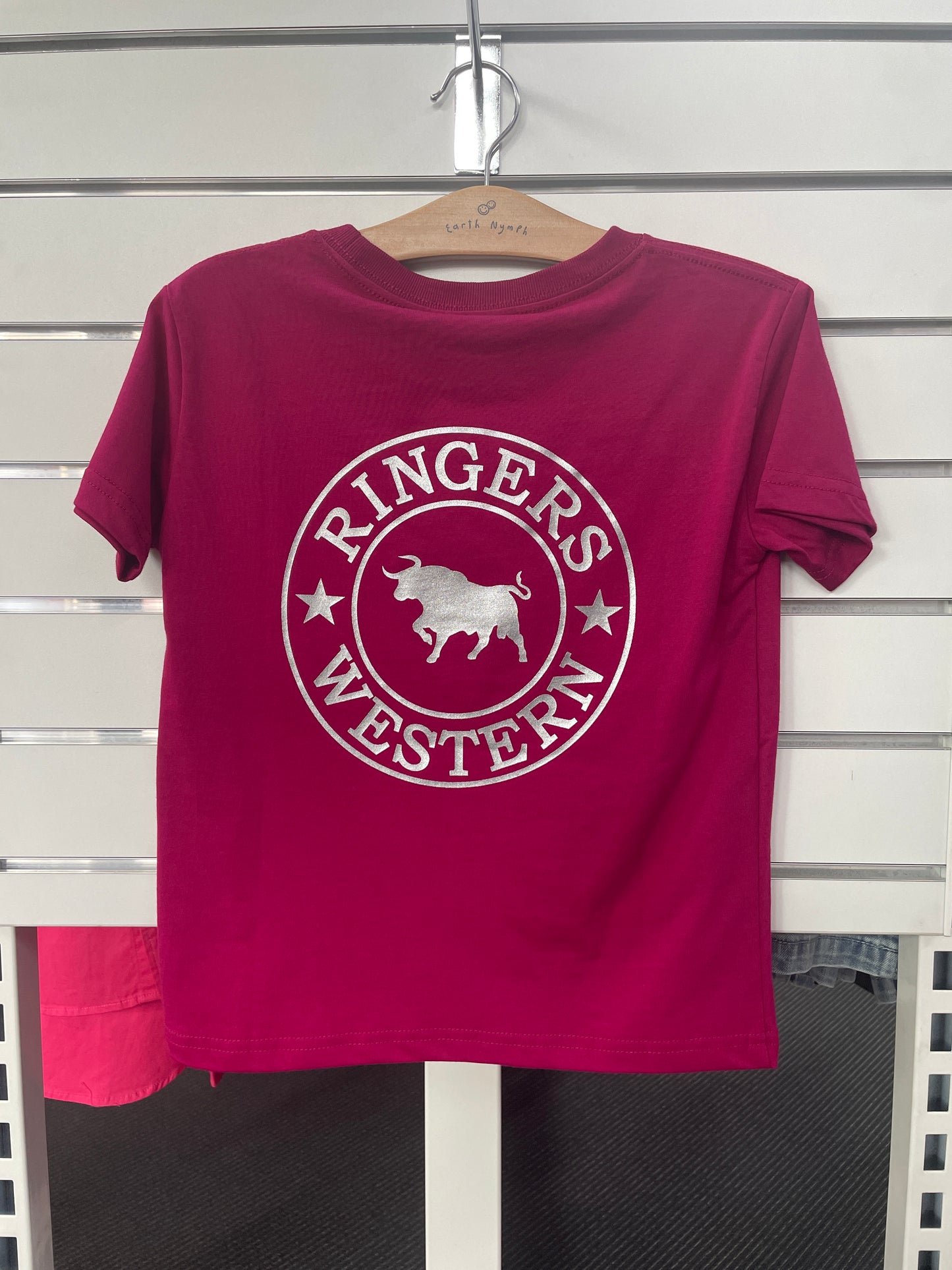 Signature Bull Kids Classic Fit T-Shirt - Magenta/Silver