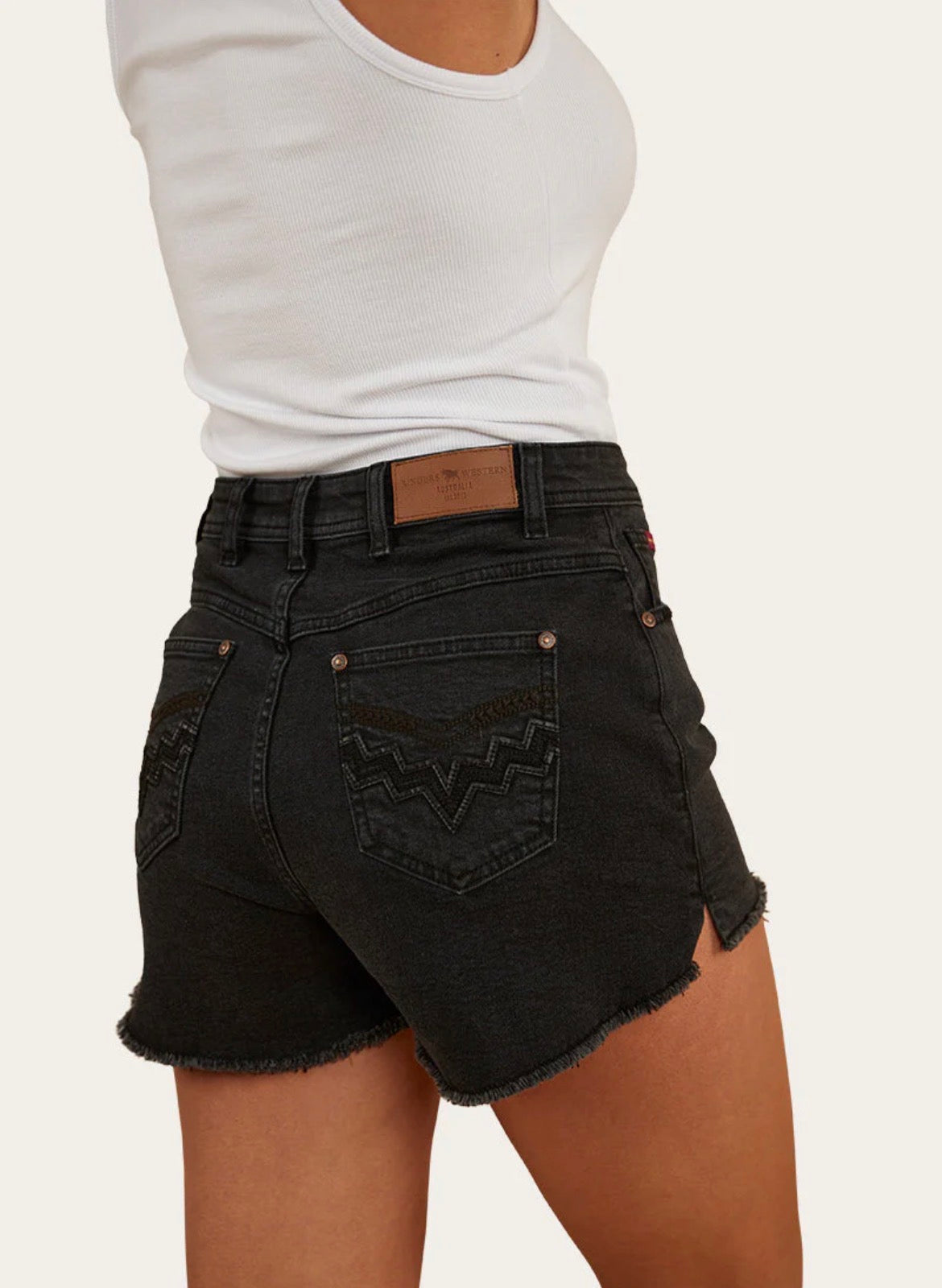 Gracie Womens Denim Short - Black