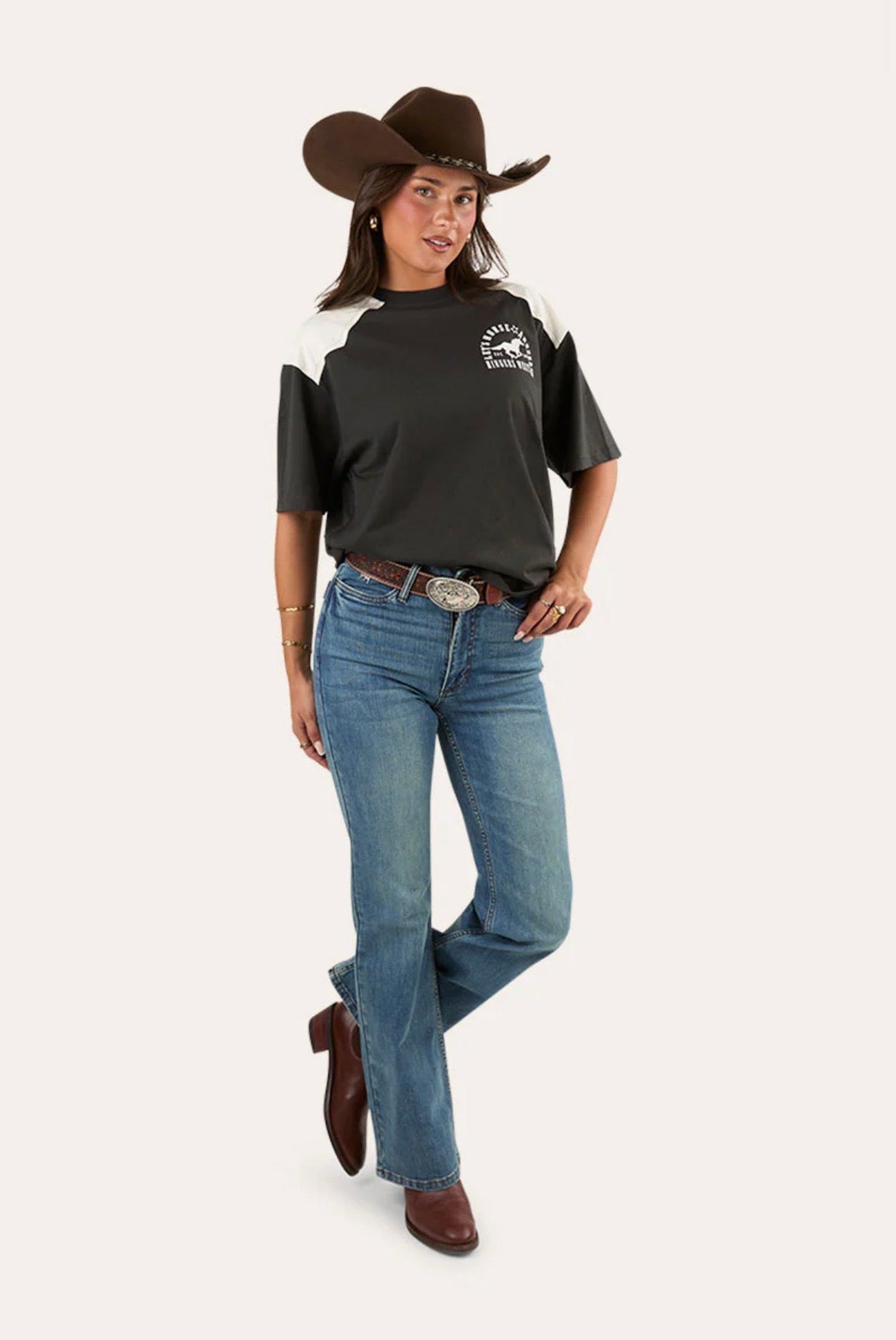 Indi Womens High Rise Bootleg Jean - Vintage Light Blue
