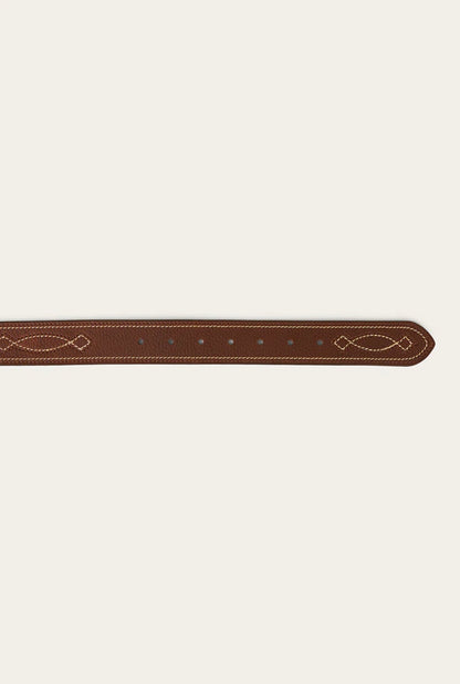 Crossover Belt - Brown/Silver