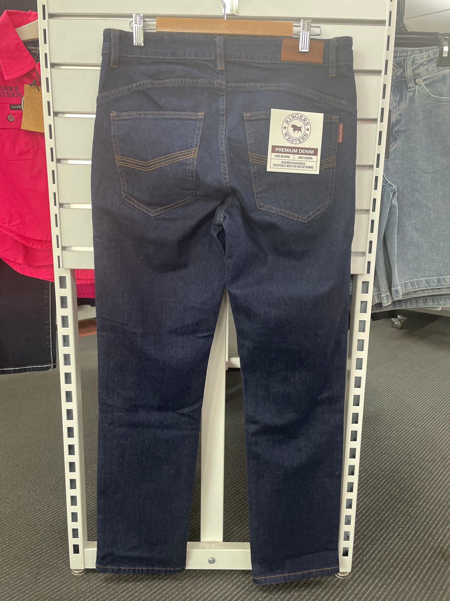 Mitchell Straight Leg Jeans - Dark Blue