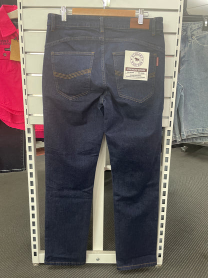 Mitchell Straight Leg Jeans - Dark Blue