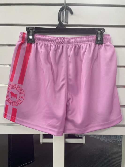 Ringers Footy Shorts - Pastel Pink