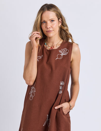 Foxwood Paradise Dress - Chocolate