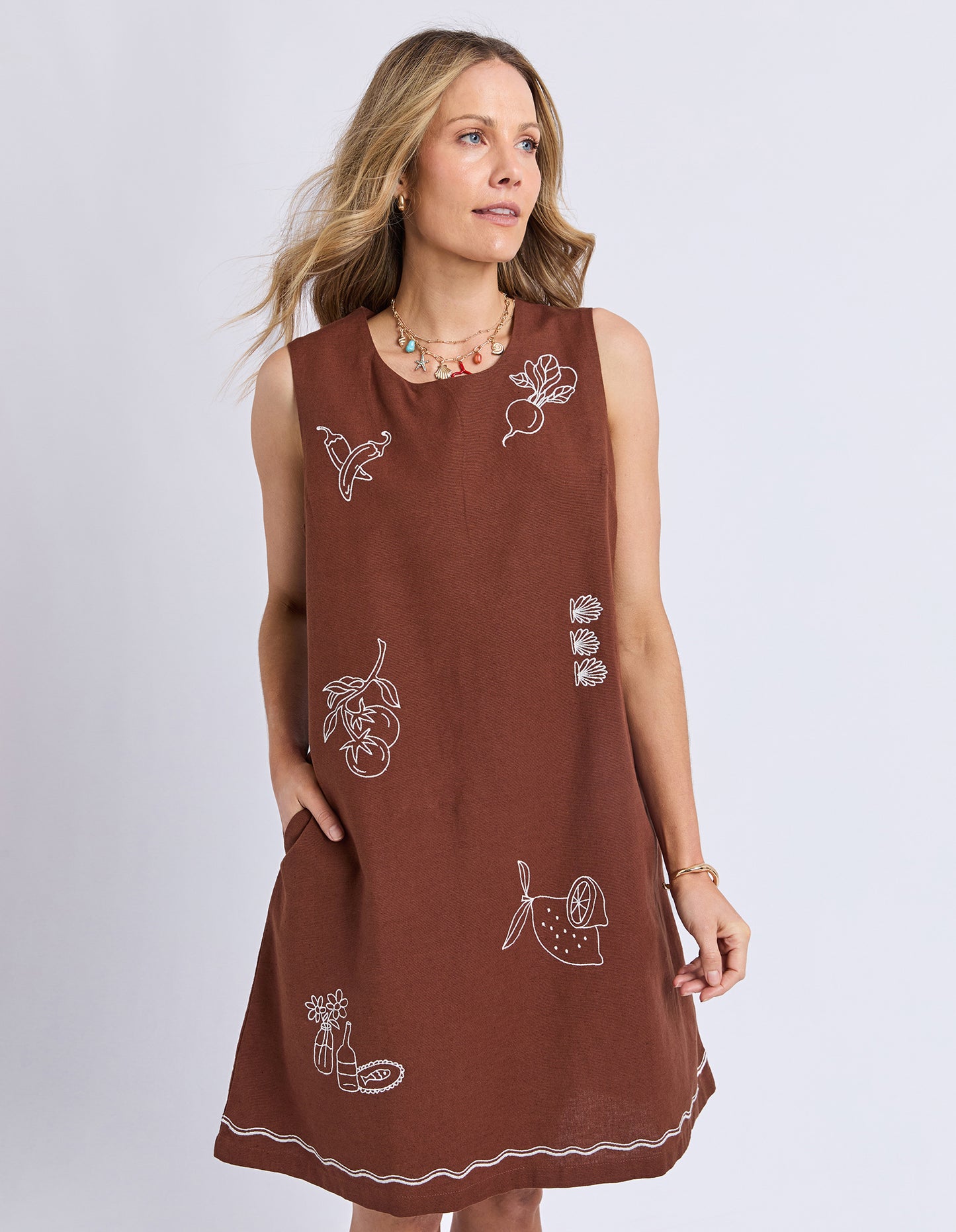 Foxwood Paradise Dress - Chocolate