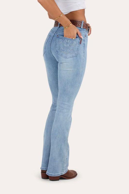 Penny Rodeo Womens High Rise Bootleg Jean - Light Blue