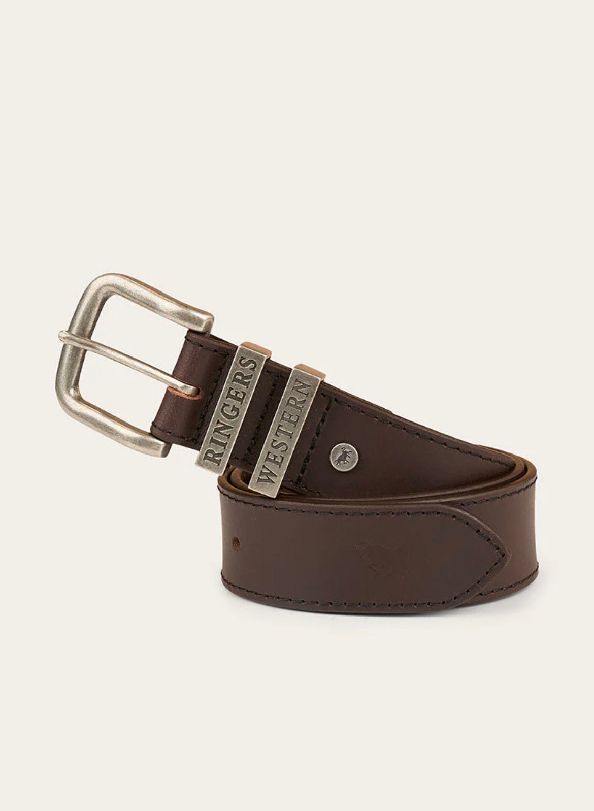 James Belt - Dark Brown/Silver