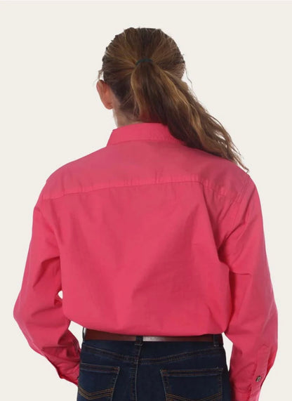 Ord River Kids Half Button Workshirt - Melon