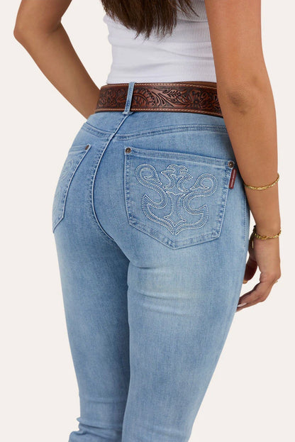 Penny Rodeo Womens High Rise Bootleg Jean - Light Blue
